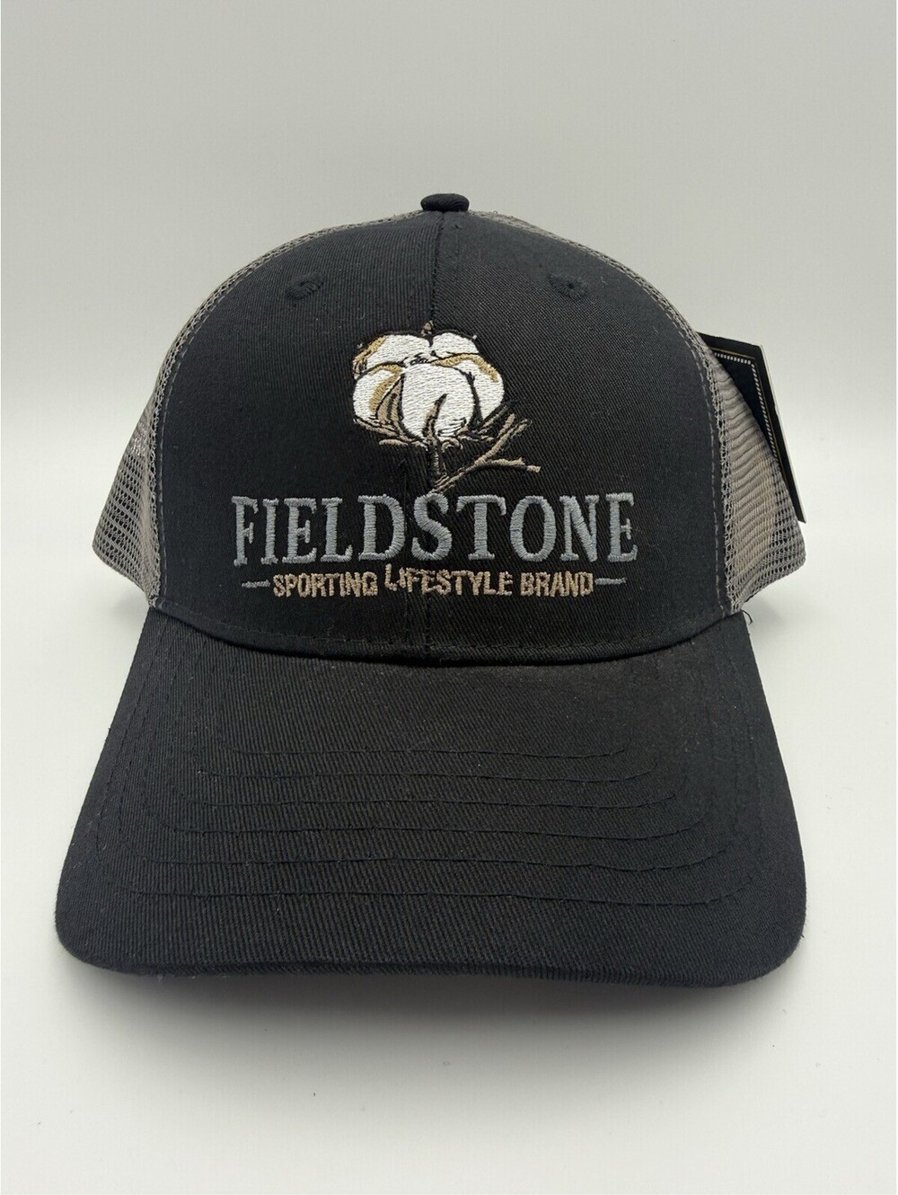 Fieldstone Sporting Adjustable Trucker Hat Brown Snapback Cap Cotton NWT
